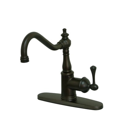 A large image of the Kingston Brass KS781.BLLS Oil Rubbed Bronze