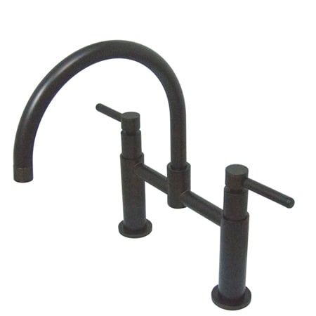 A large image of the Kingston Brass KS817.DLLS Oil Rubbed Bronze