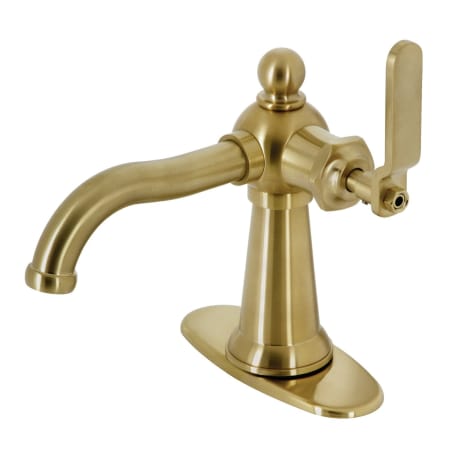 A large image of the Kingston Brass KSD354.KL Brushed Brass