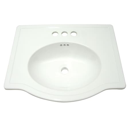 A large image of the Kingston Brass LBT23186W34 White