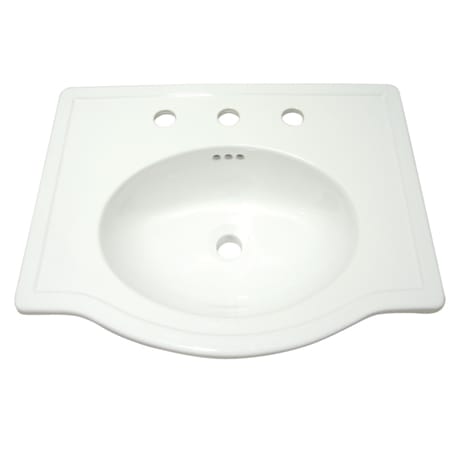 A large image of the Kingston Brass LBT23186W38 White