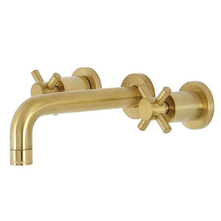 A large image of the Kingston Brass KS812.DX Brushed Brass