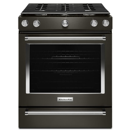 A large image of the KitchenAid KSGG700E Black Stainless