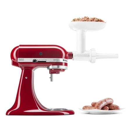 A large image of the KitchenAid KSM150PS Empire Red