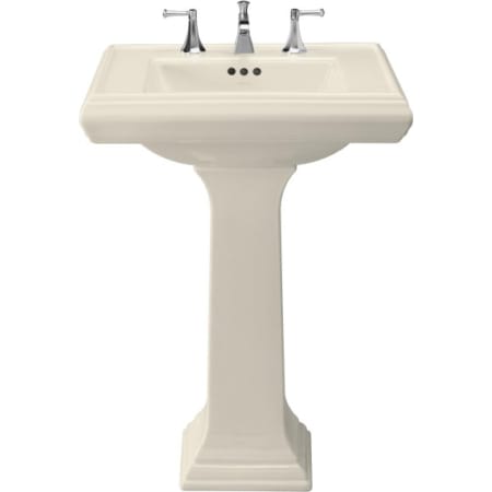 Kohler K-2258-8-47 Almond 27" Widespread Fireclay Bathroom ...