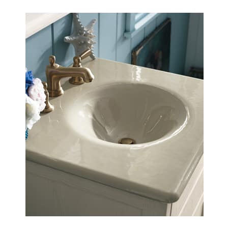 A large image of the Kohler K-3048-4 Almond