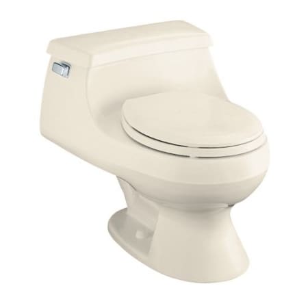 Kohler K 3386 55 Innocent Blush Rialto One Piece Round Front Toilet With Seat And Left Hand Trip Lever Faucetdirect Com - How To Replace A Kohler Rialto Toilet Seat
