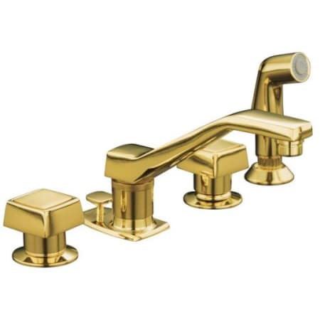 Kohler K 6956 2 Pb Polished Brass Double Handle Widespread