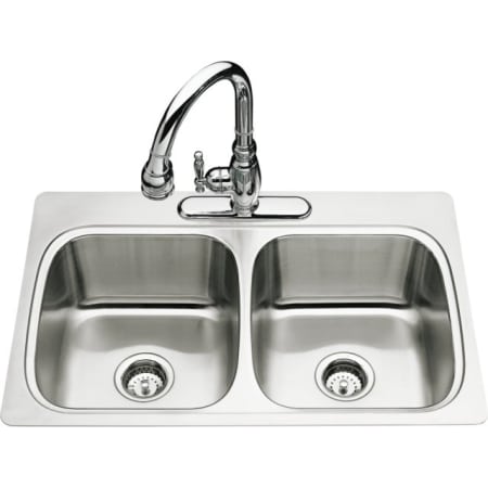 A large image of the Kohler K-3371-4 Stainless Steel
