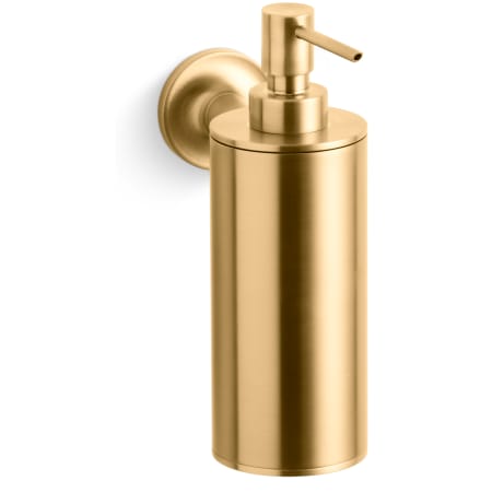 A large image of the Kohler K-14380 Vibrant Brushed Moderne Brass