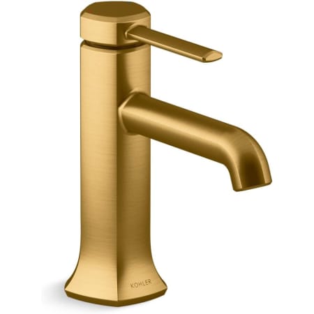 A large image of the Kohler K-27000-4 Vibrant Brushed Moderne Brass