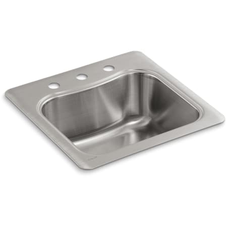 A large image of the Kohler K-3363-3 Stainless Steel