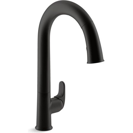 kohler kitchen faucet touchless wb sensate handle deck mount pull matte bl arc faucets residential commercial down lowes activation