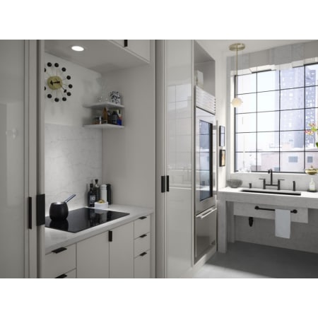 Kohler K-7548-4-BL Matte Black Purist Double Handle Bridge ...