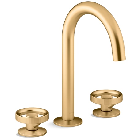 A large image of the Kohler K-77967-9 Vibrant Brushed Moderne Brass