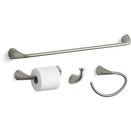 A large image of the Kohler Alteo Better Accessory Pack 1 Vibrant Brushed Nickel