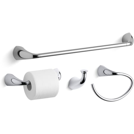 A large image of the Kohler Alteo Better Accessory Pack 2 Polished Chrome