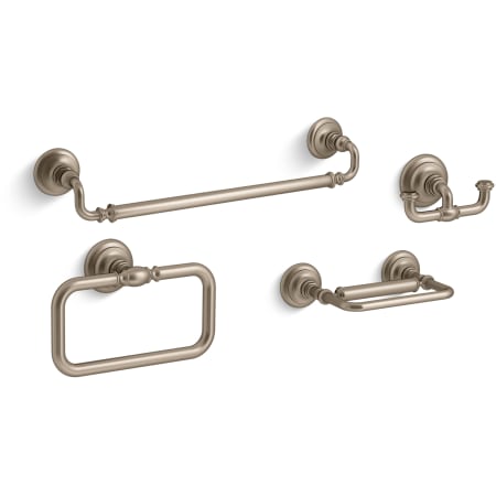 A large image of the Kohler Artifacts Better Accessory Pack 2 Vibrant Brushed Bronze