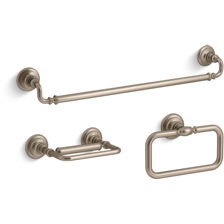 A large image of the Kohler Artifacts Good Accessory Pack 1 Vibrant Brushed Bronze