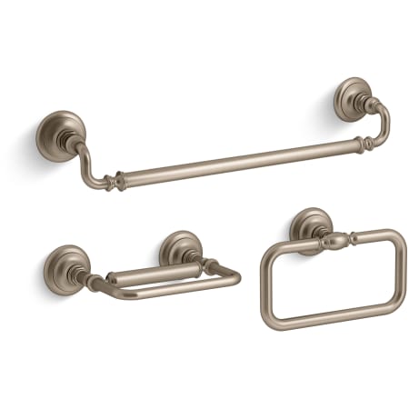 A large image of the Kohler Artifacts Good Accessory Pack 2 Vibrant Brushed Bronze