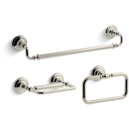 A large image of the Kohler Artifacts Good Accessory Pack 2 Vibrant Polished Nickel