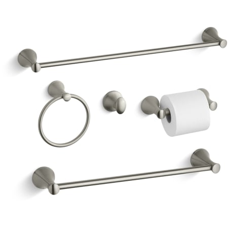 A large image of the Kohler Coralais Best Accessory Pack Brushed Nickel