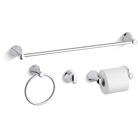 A large image of the Kohler Coralais Better Accessory Pack 1 Polished Chrome