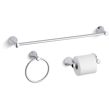 A large image of the Kohler Coralais Good Accessory Pack 1 Polished Chrome