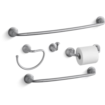 A large image of the Kohler Forte Best Accessory Pack Brushed Chrome