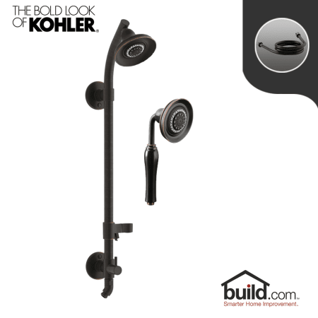 A large image of the Kohler HydroRail K-10591/K-10597 Package Oil Rubbed Bronze (2BZ)