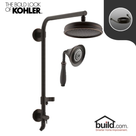 A large image of the Kohler HydroRail K-13692/K-10286 Package Oil Rubbed Bronze (2BZ)