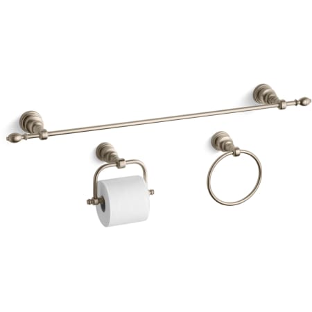 A large image of the Kohler IV Georges Brass Good Accessory Pack 1 Brushed Bronze