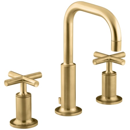 A large image of the Kohler K-14406-3 Vibrant Brushed Moderne Brass