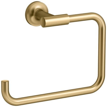 A large image of the Kohler K-14441 Vibrant Brushed Moderne Brass