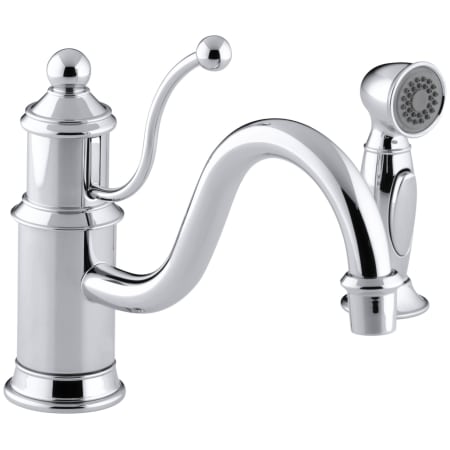 Kohler K-169-CP Polished Chrome Single Handle Kitchen ...