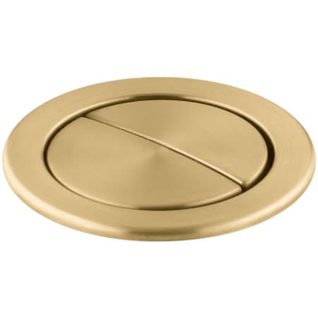 A large image of the Kohler K-186 Vibrant Brushed Moderne Brass