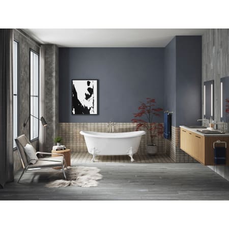 Kohler K-21000-W-0 White Artifacts 67" Free Standing Cast ...