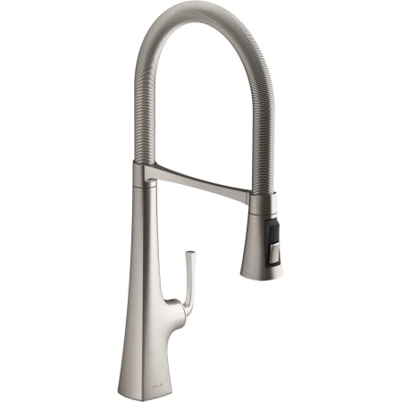 Kohler K 22060 Vs Vibrant Stainless Graze Semi Pro Kitchen Faucet