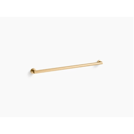 A large image of the Kohler K-25161 Vibrant Brushed Moderne Brass