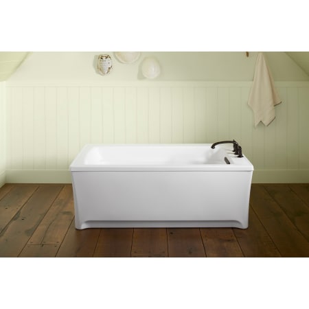 Kohler K-2592-0 White Archer 61-3/4" Free Standing Soaking ...