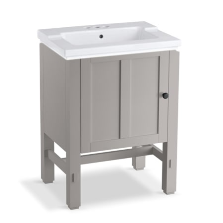 A large image of the Kohler K-2604/K-2979-4 Mohair Grey with White Sink