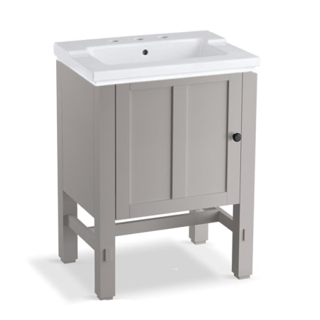 A large image of the Kohler K-2604/K-2979-8 Mohair Grey with White Sink