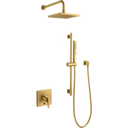 A large image of the Kohler K-26273-Y Vibrant Brushed Moderne Brass