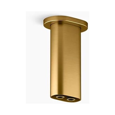 A large image of the Kohler K-26325 Vibrant Brushed Moderne Brass