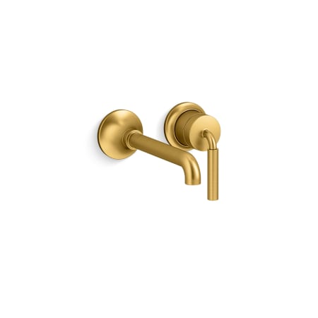 A large image of the Kohler K-26438-4 Vibrant Brushed Moderne Brass