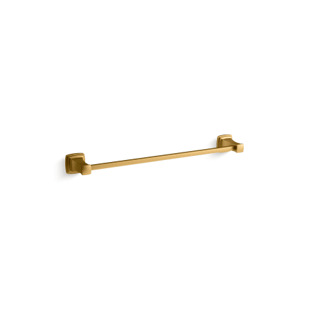 A large image of the Kohler K-27410 Vibrant Brushed Moderne Brass