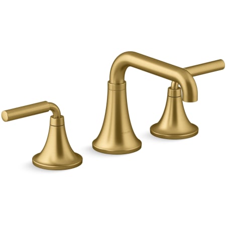 A large image of the Kohler K-27416-4K Vibrant Brushed Moderne Brass