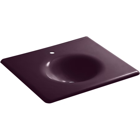 A large image of the Kohler K-3048-1 Black Plum