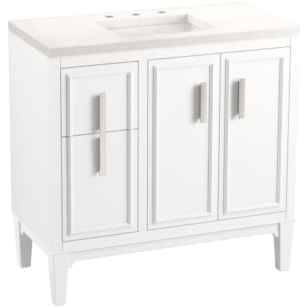 A large image of the Kohler K-33545-ASB White