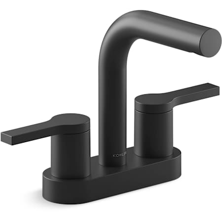 Kohler K-33591-4K-BL Matte Black Elate 1 GPM Centerset Bathroom Faucet - FaucetDirect.com